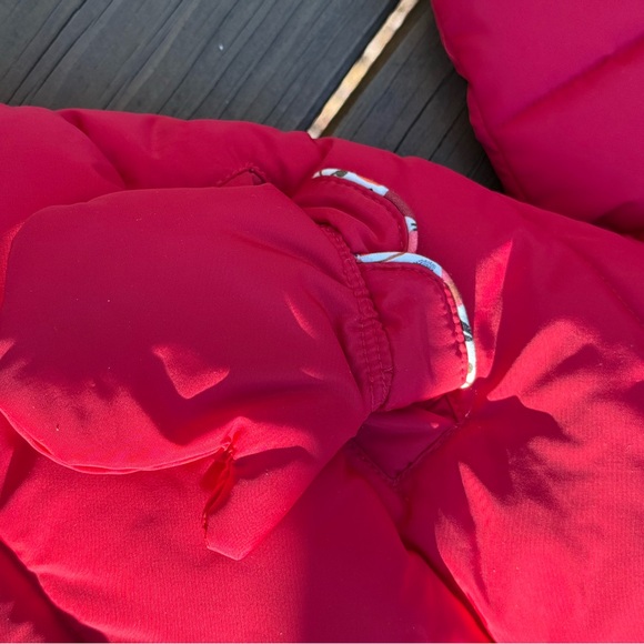 Catimini Red Hooded Puffer Jacket with Mittens - Picture 5 of 5